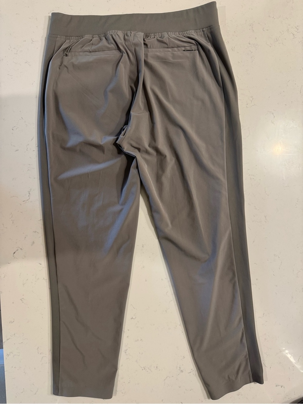 Athleta Brooklyn Ankle Pants Gray Mid Rise Stretch Size 10 - Picture 7 of 9